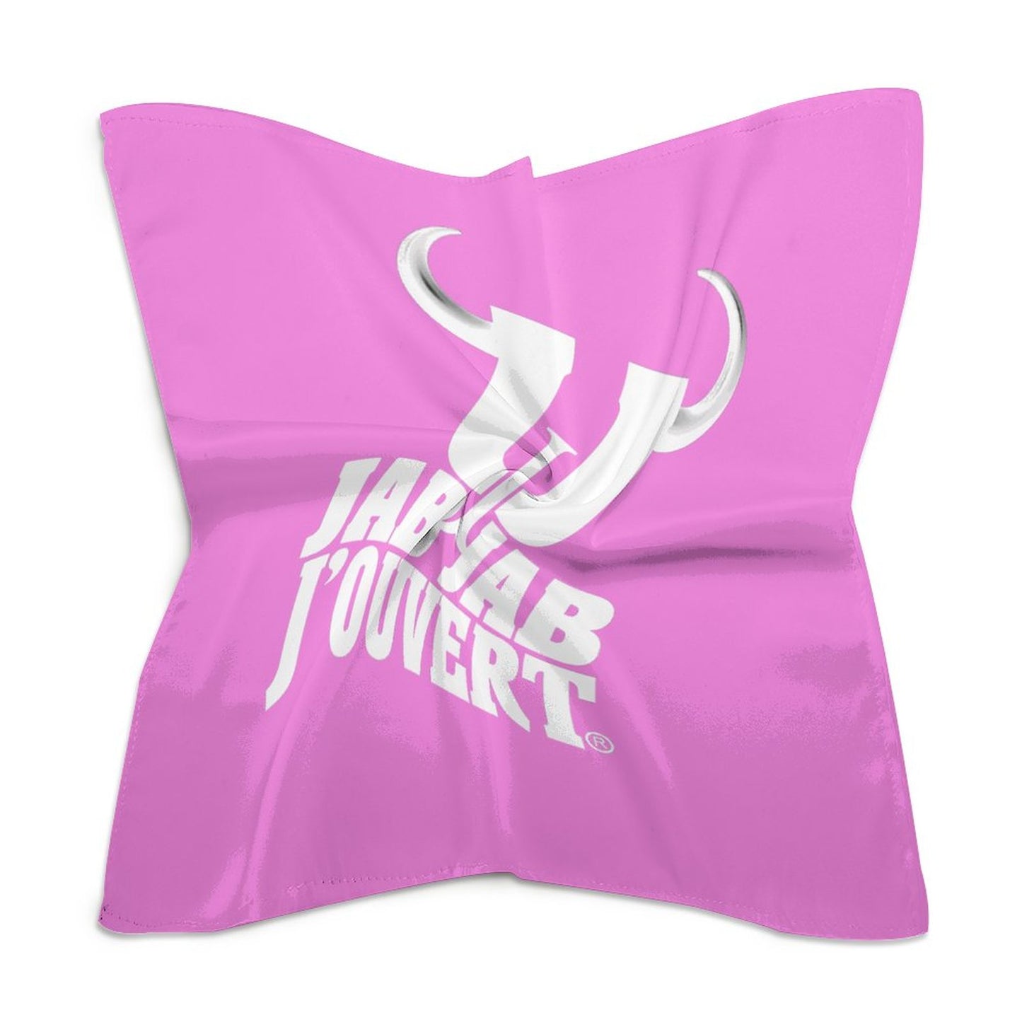 Jab Jab J' Ouvert Square Silk-Like Scarves Pink