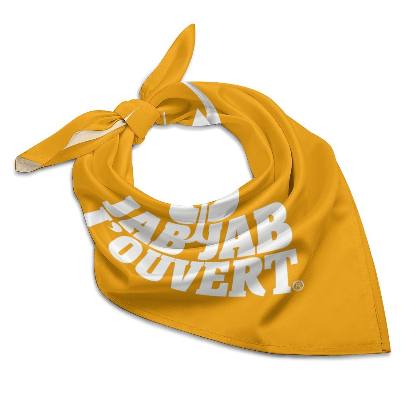 Jab Jab J' Ouvert Square Silk-Like Scarves Yellow