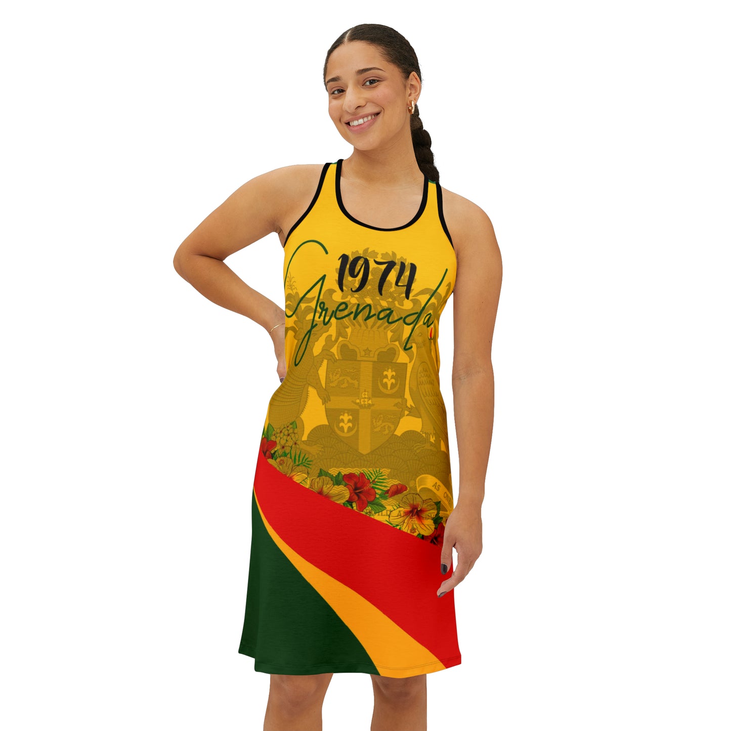 #2 Women's Grenada Independence Plain Back Dress