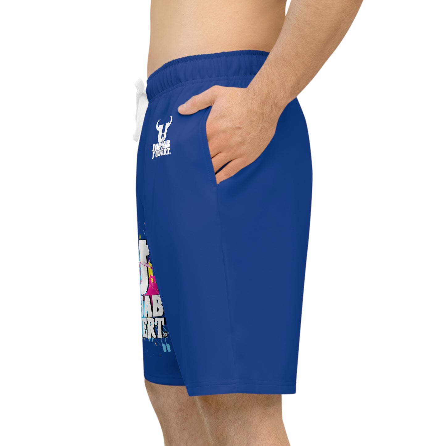 Blue Jab Jab J'Ouvert Athletic Long Shorts