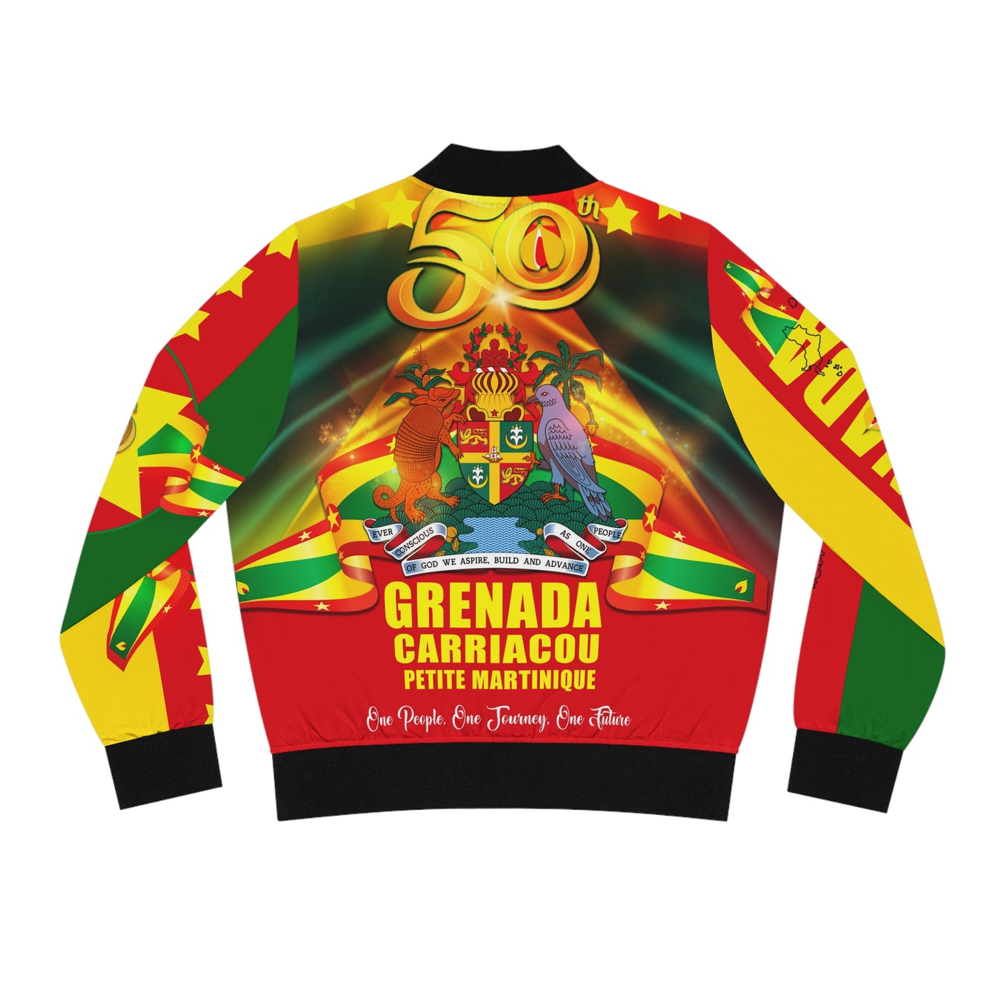 LADIES Grenada 50th Independence Day Bomber Jacket