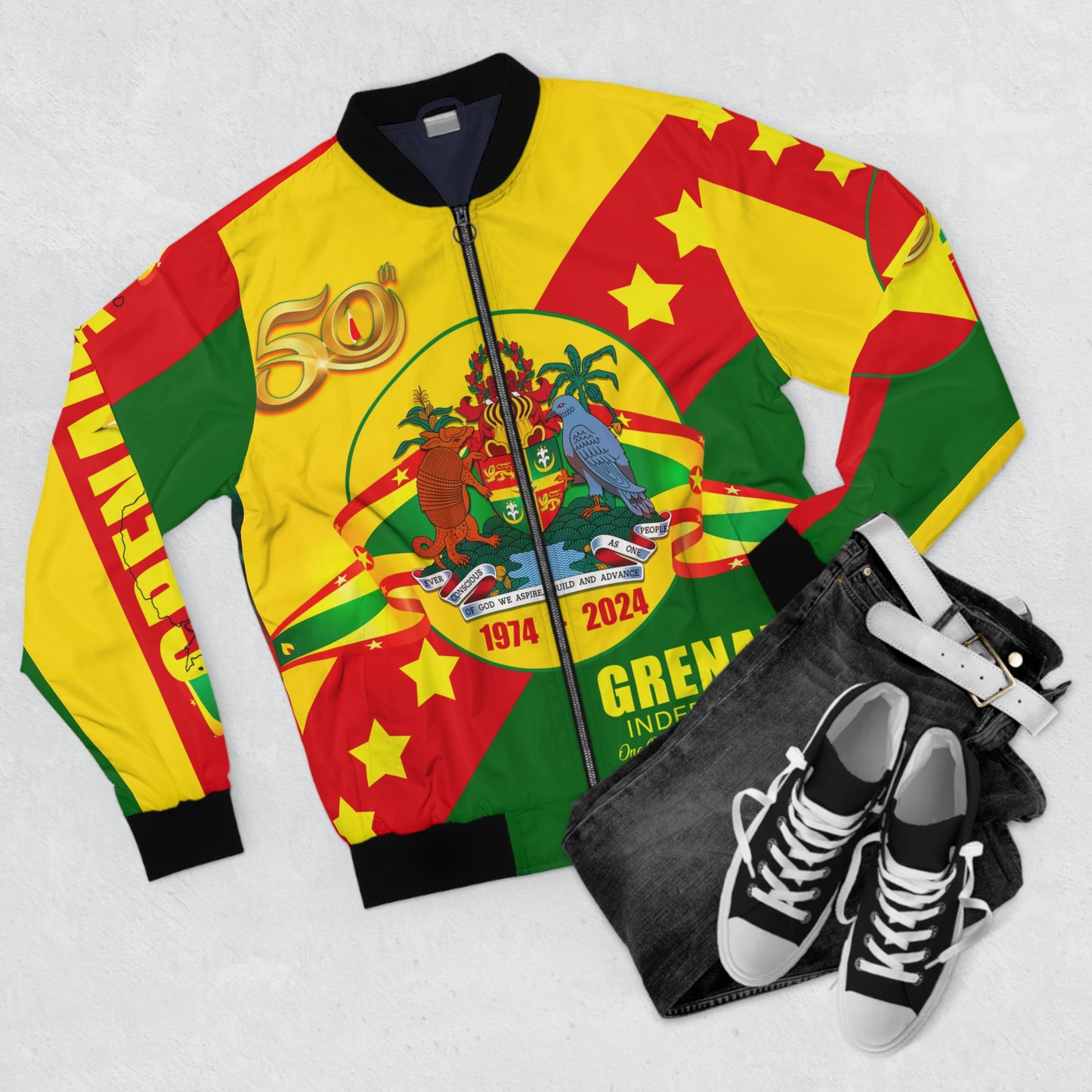 MEN's Grenada 50th Independence Bomber Jacket