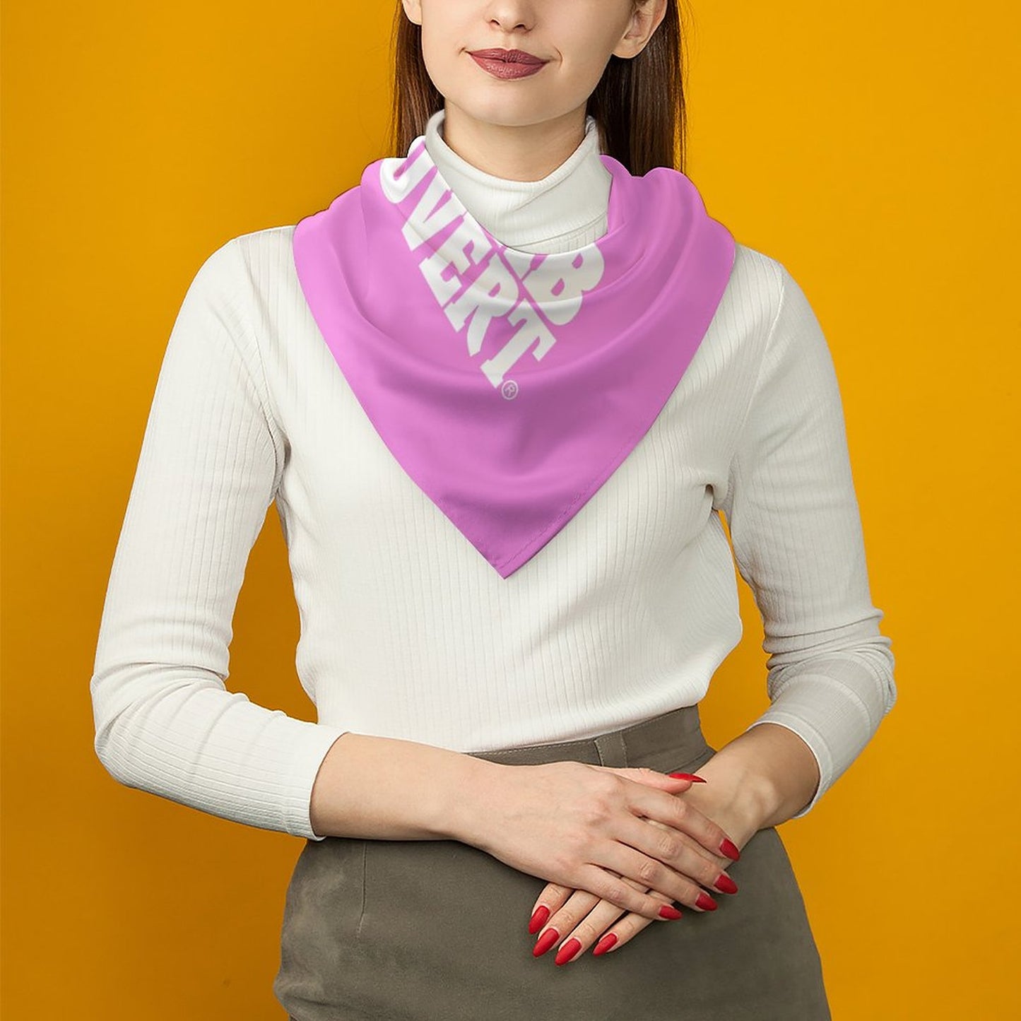 Jab Jab J' Ouvert Square Silk-Like Scarves Pink