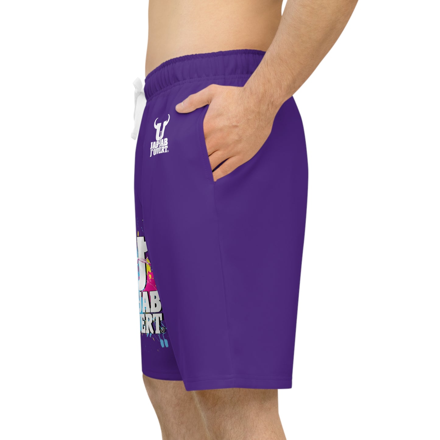 Purple Jab Jab J'Ouvert Athletic Long Shorts