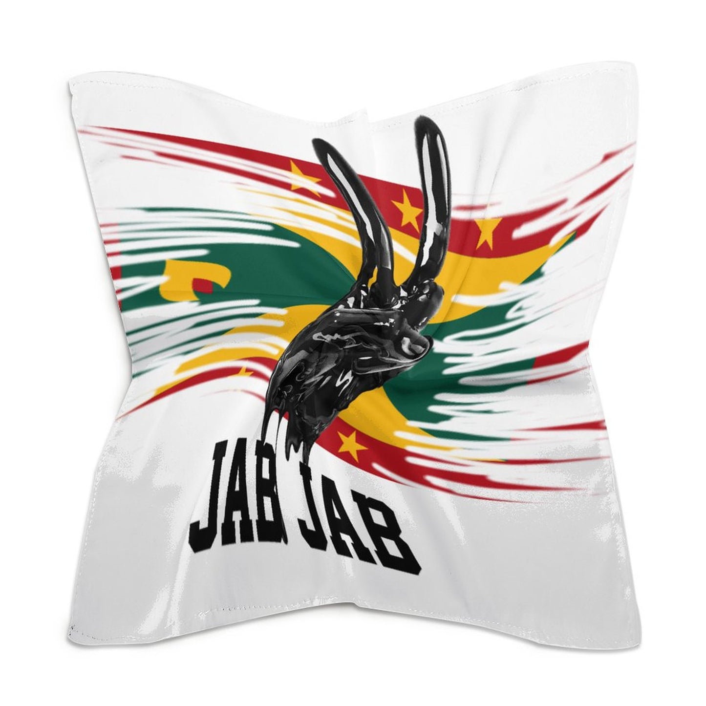 Jab Jab Square Silk-Like Scarves