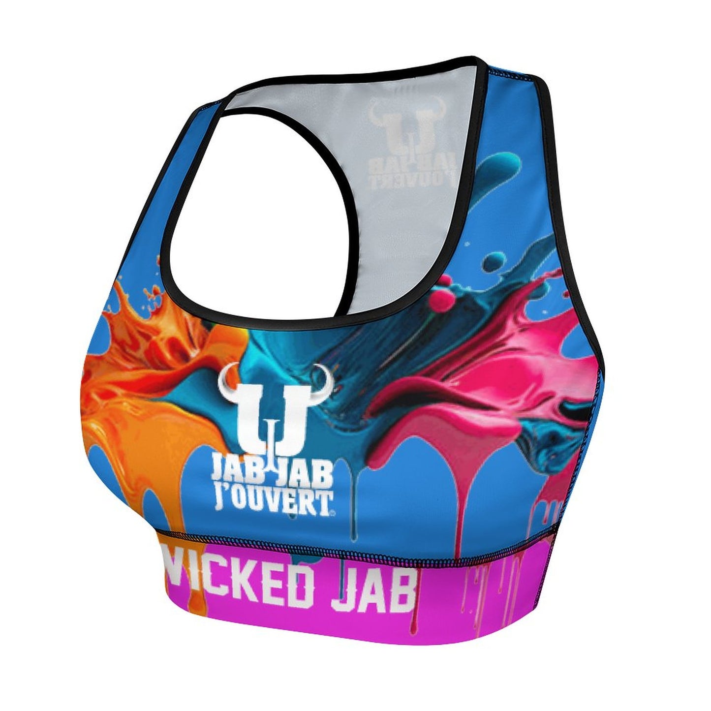 Wicked Jab Blue / Pink 2 Piece Workout Yoga Set