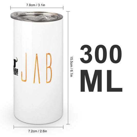 Jab Jab White - Insulated Drinking Cups with Lids 300 m;