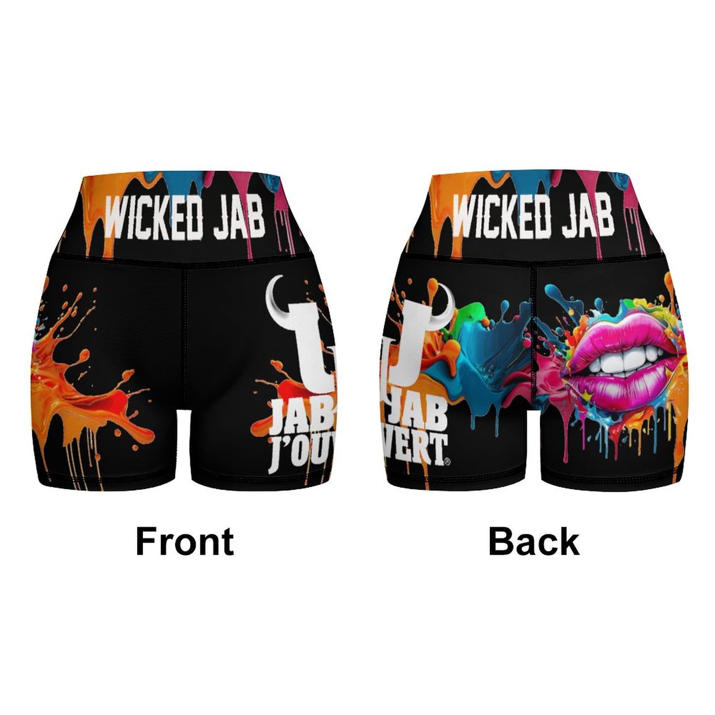 Wicked Jab Splatter 2 Piece Workout Yoga Set
