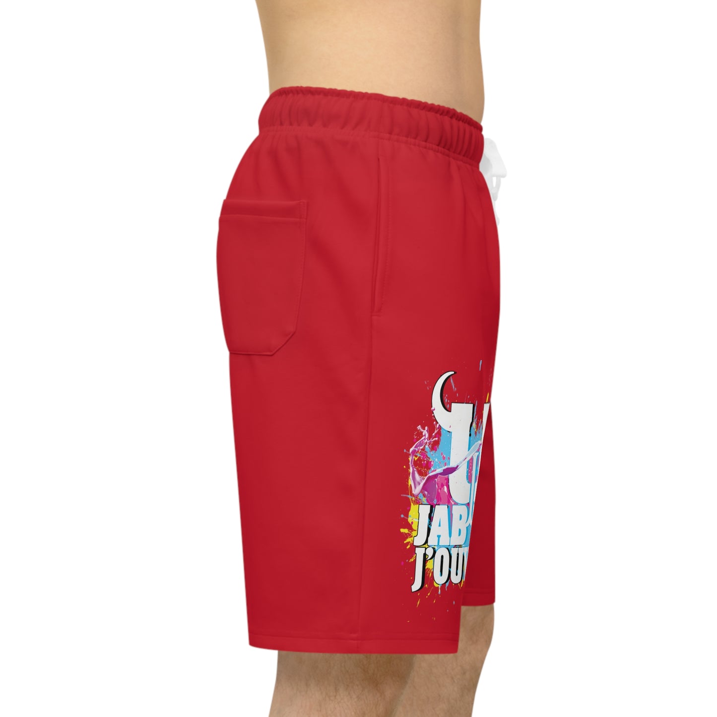 Red Jab Jab J'Ouvert Athletic Long Shorts