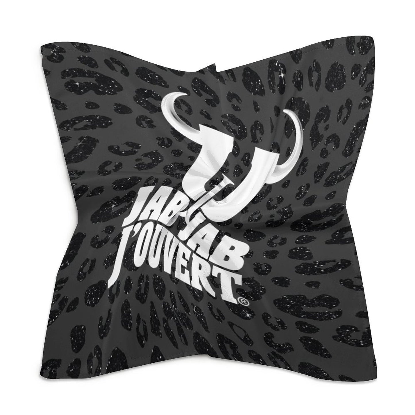 Jab Jab J' Ouvert Square Silk-Like Scarves Black