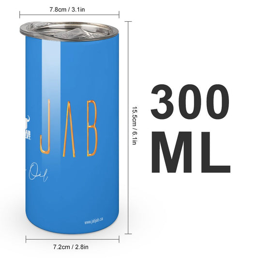 Blue "Jab Jab in Oil" - Insulated Drinking Cups with Lids 300 ml