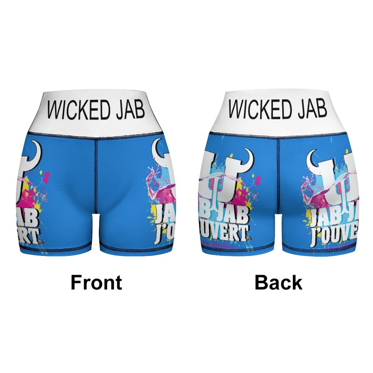 Wicked Jab Blue / White 2 Piece Workout Yoga Set