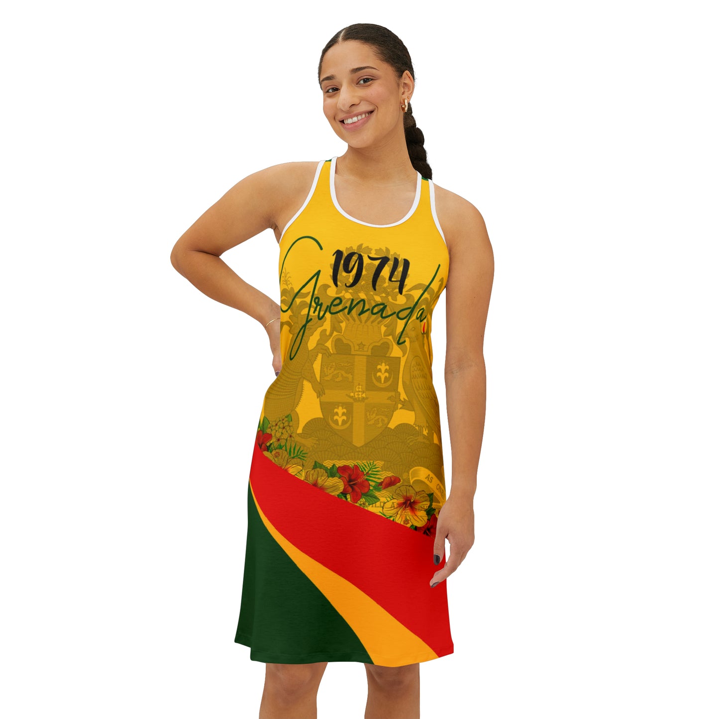 #2 Women's Grenada Independence Plain Back Dress