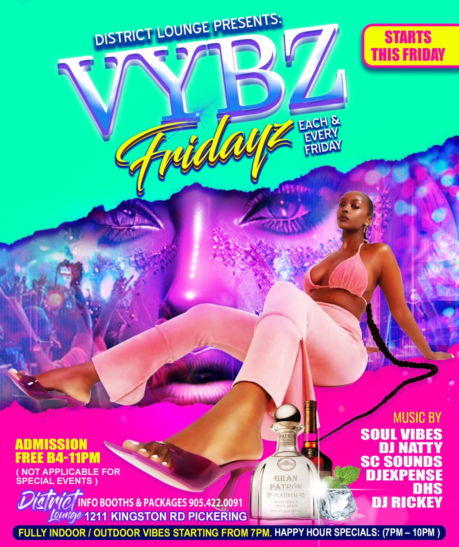 Vybz fridays district lounge pickering ontario