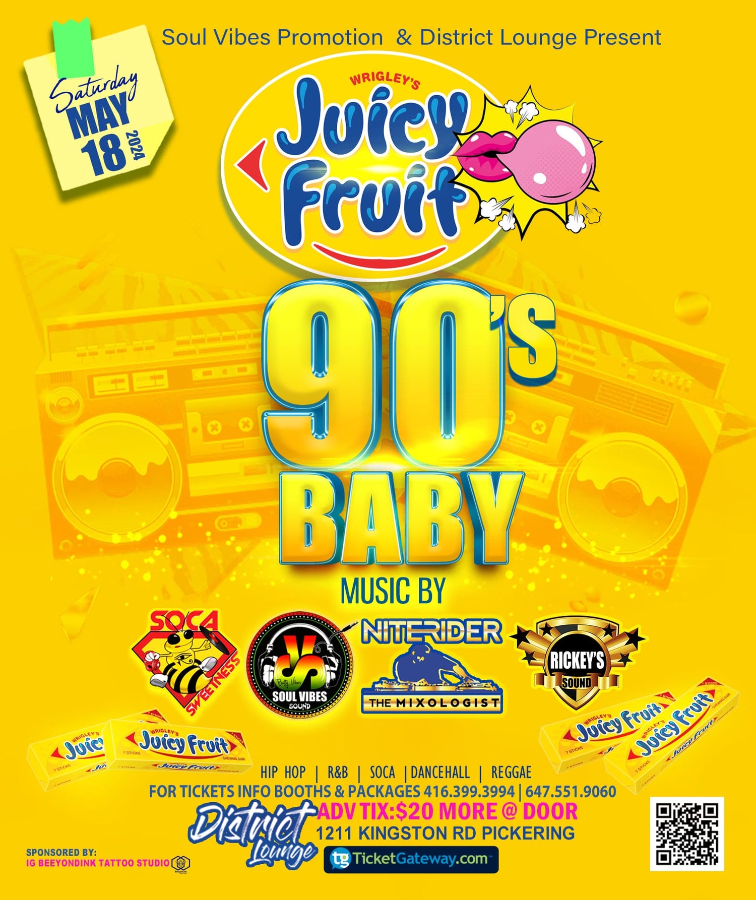 90s baby juicy fruit edition
