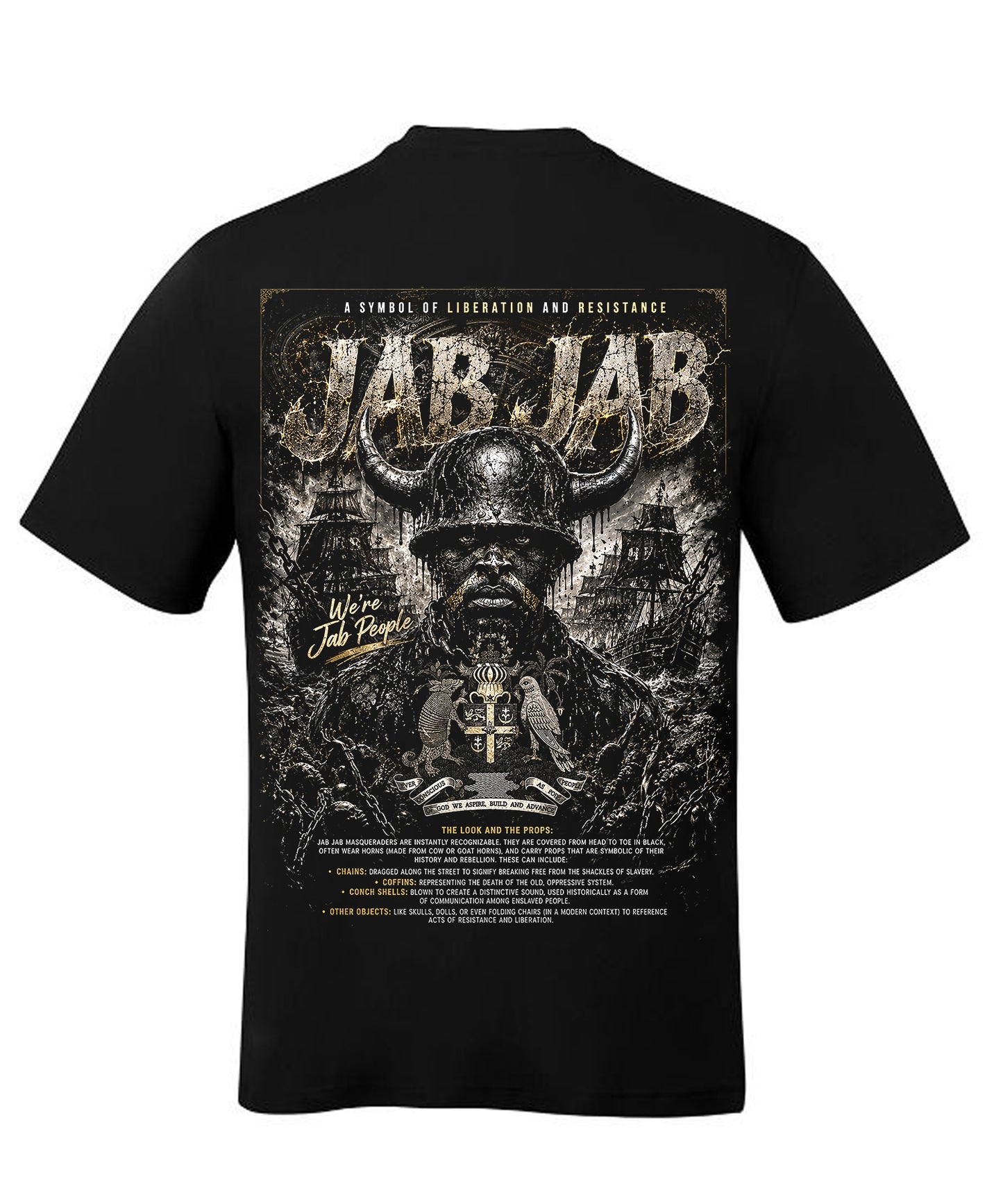WE'RE JAB PEOPLE SILVER T-SHIRT