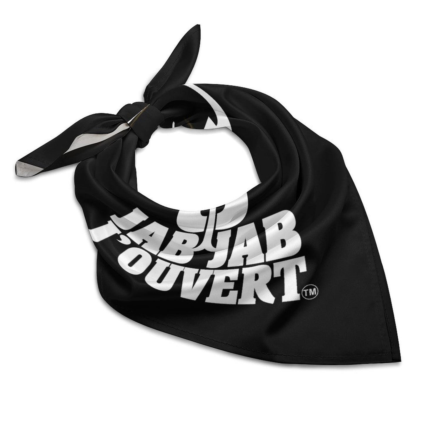 Jab Jab J' Ouvert Square Silk-Like Scarves Black