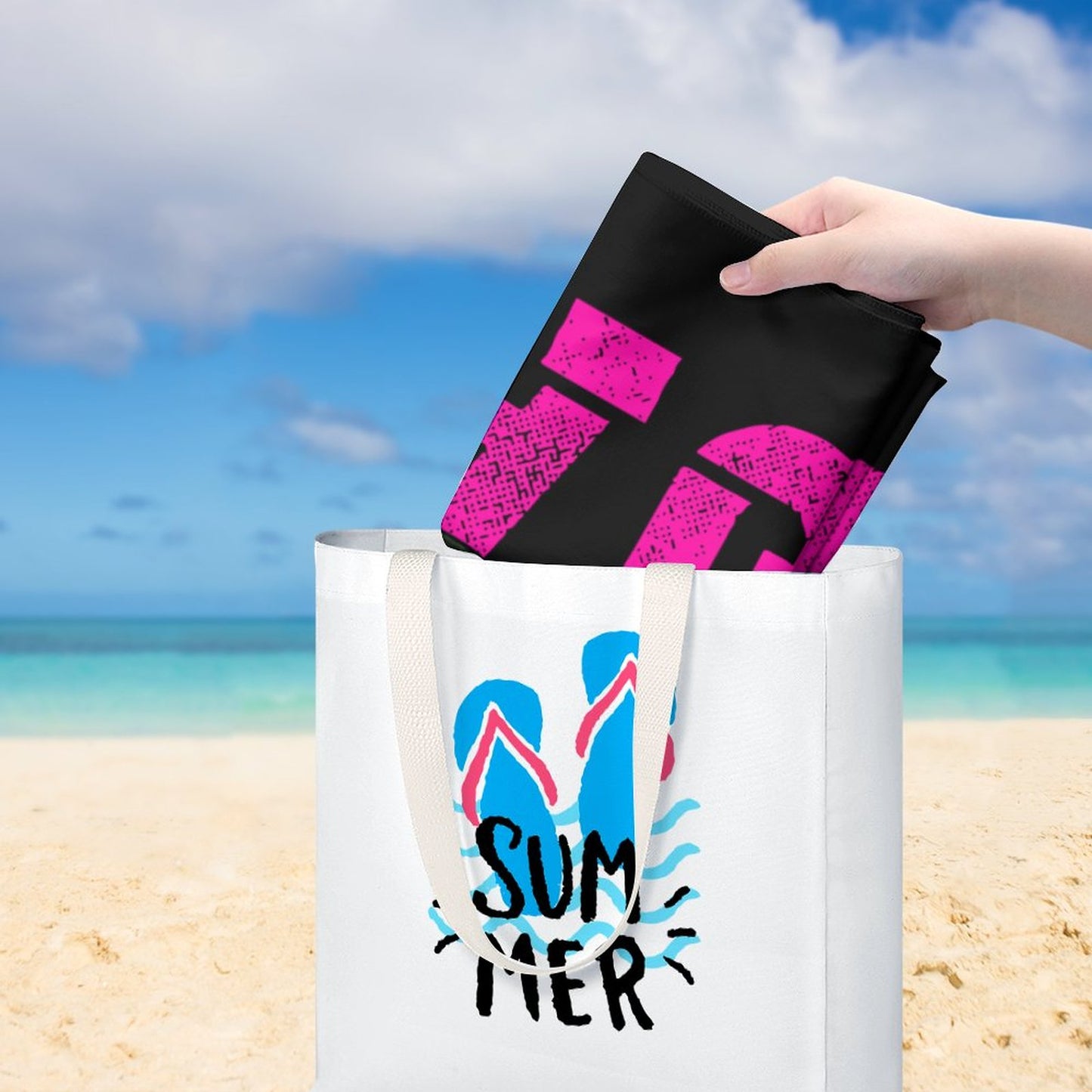 Take Jab Pink Beach Towel
