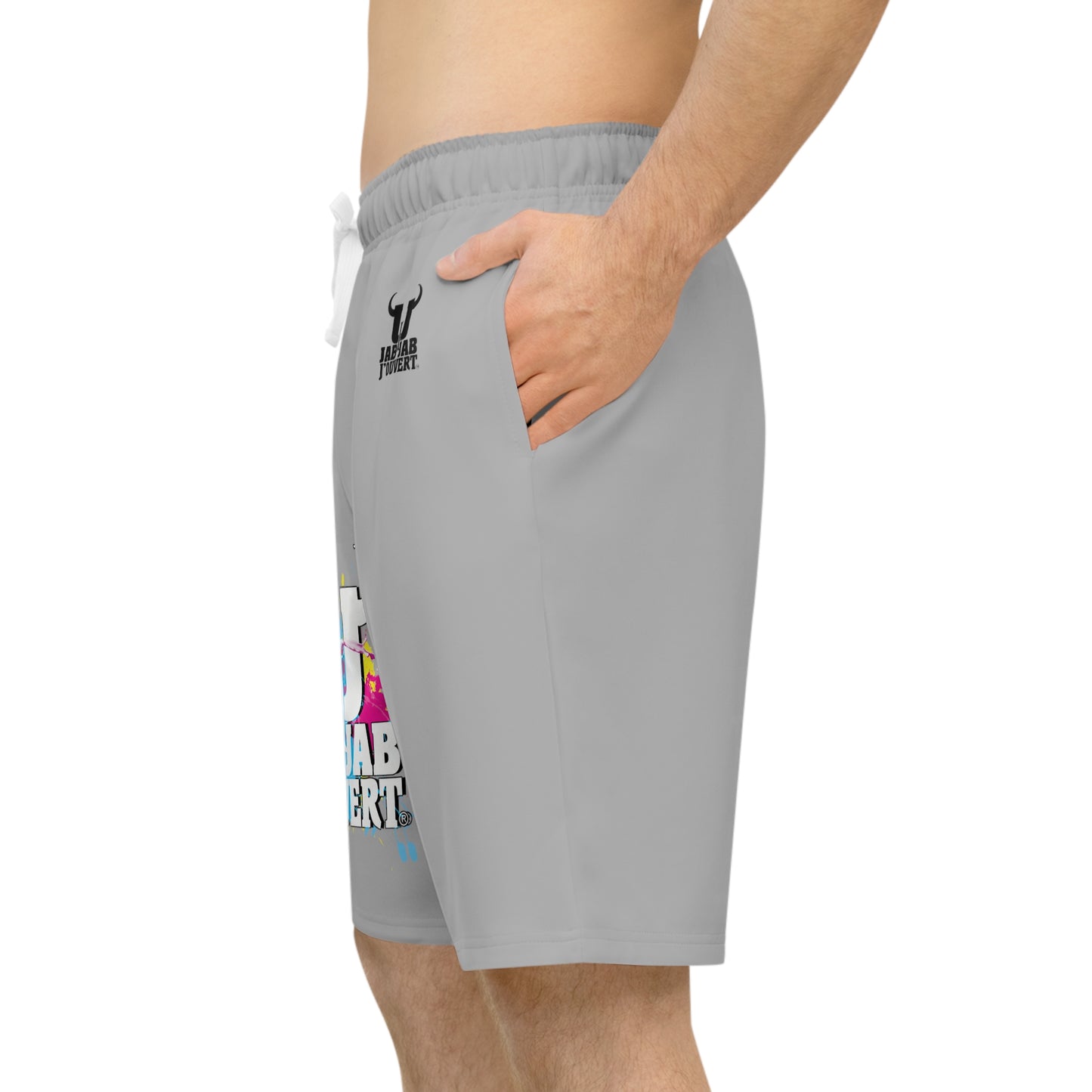 Grey Jab Jab J'Ouvert Athletic Long Shorts