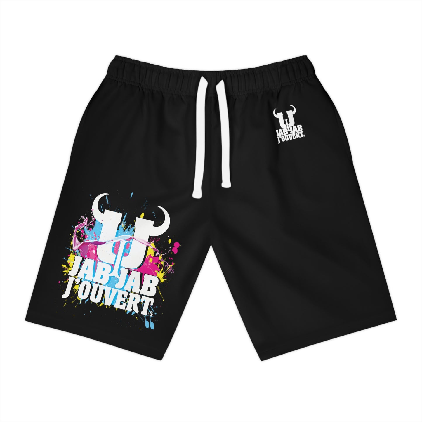 Black Jab Jab J'Ouvert Athletic Long Shorts