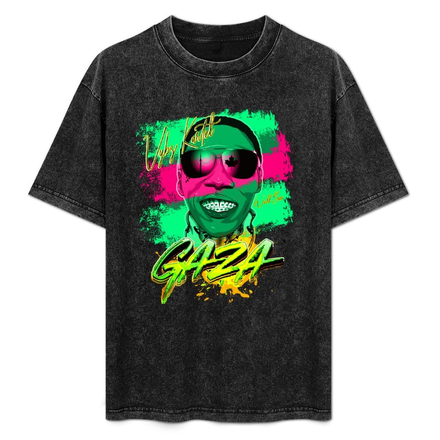 Vybz Kartel Gaza Pink Women's Washed Vintage T-Shirt