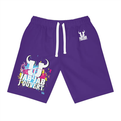 Purple Jab Jab J'Ouvert Athletic Long Shorts