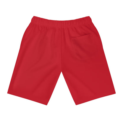 Red Jab Jab J'Ouvert Athletic Long Shorts