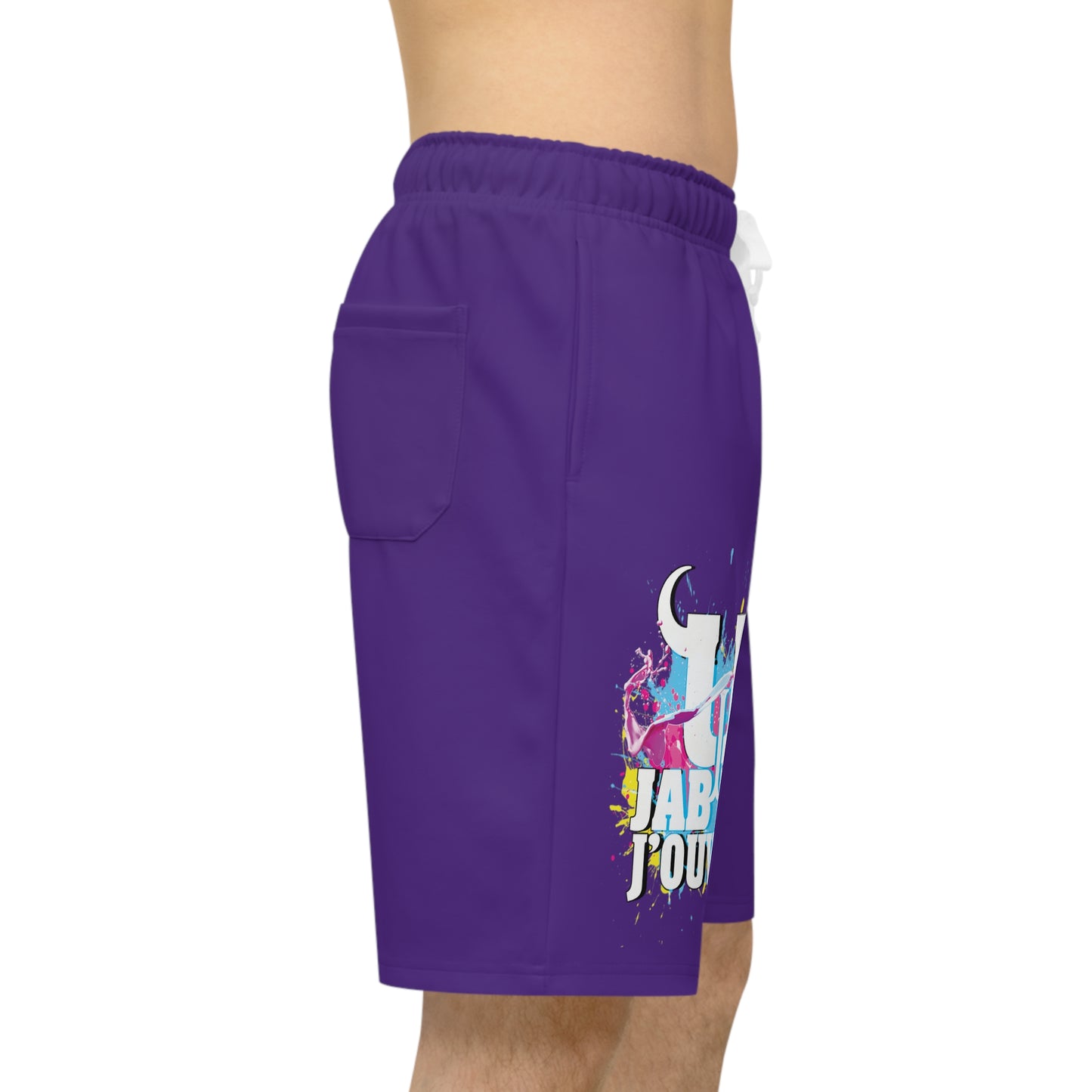 Purple Jab Jab J'Ouvert Athletic Long Shorts