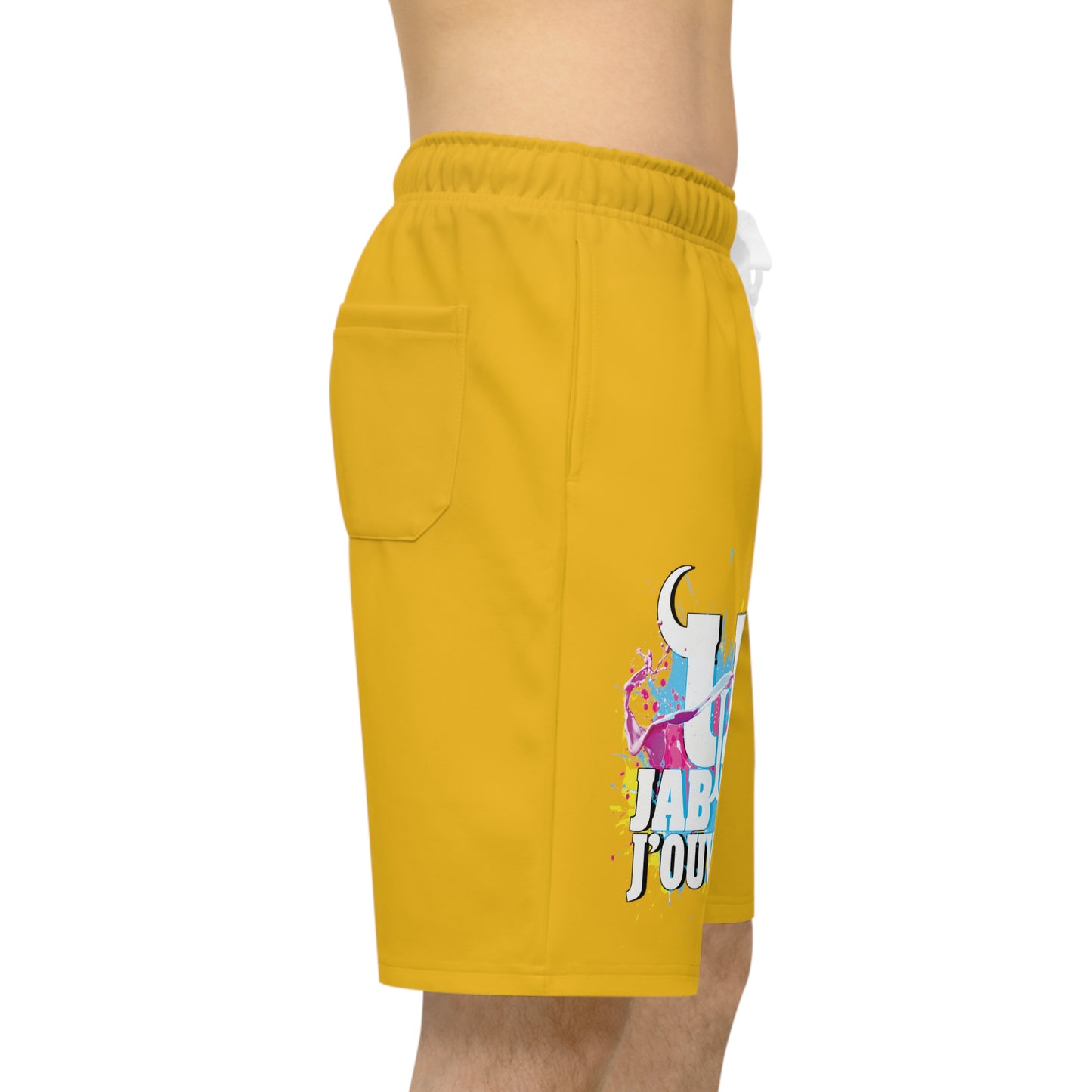 Yellow  Jab Jab J'Ouvert Athletic Long Shorts