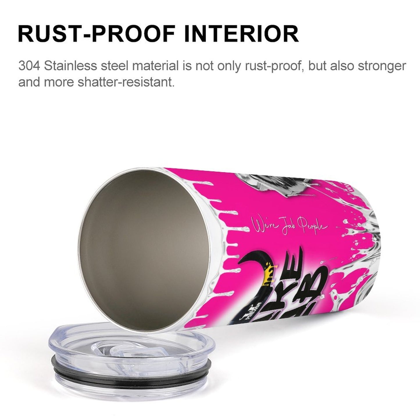 Pink - Take Jab Insulated Drinking Cup 300 ml