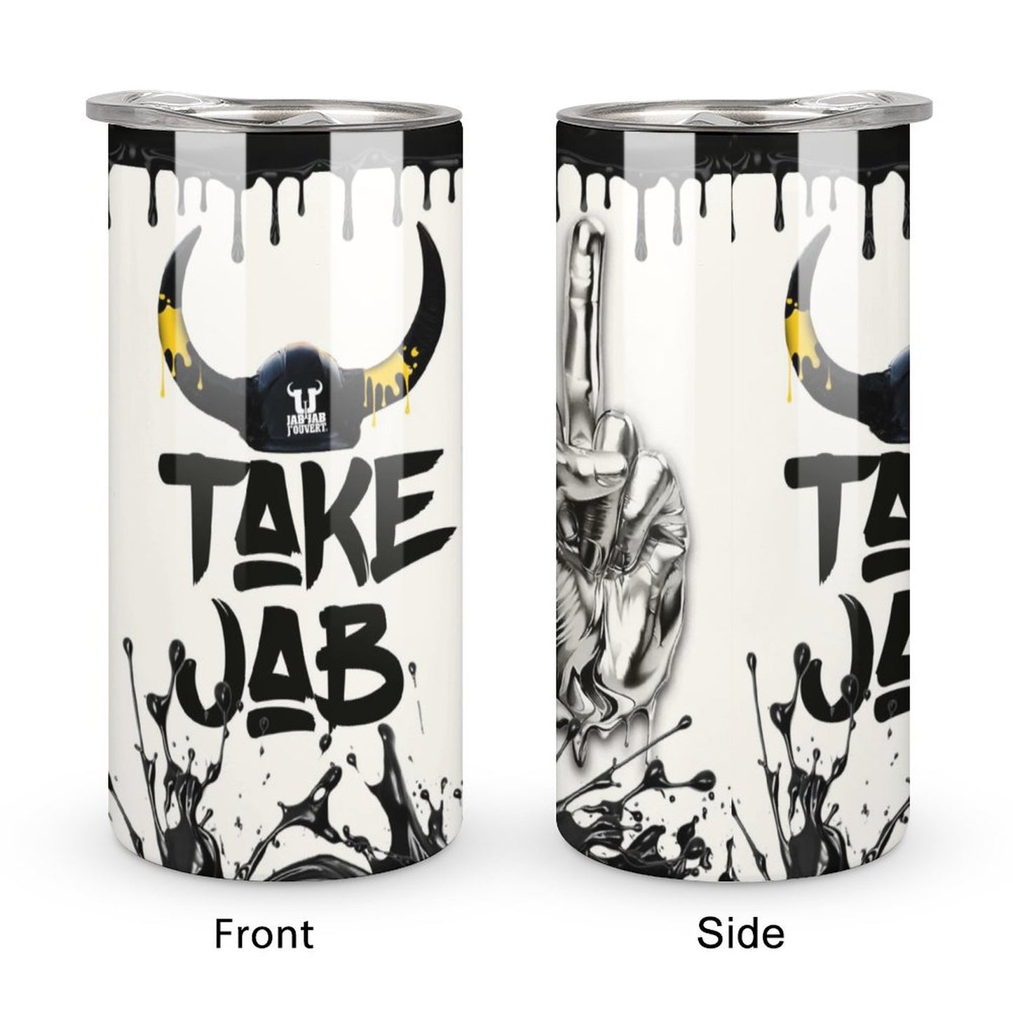 Take Jab Insulated Drinking Cups with Lids 300 ml