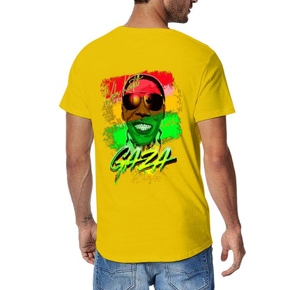 Vybz Kartel Gaza Reggae Men's Tee with Back Print Design