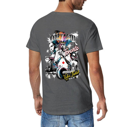Vybz Kartel Toronto 416 Men Tees with Back Print Designs
