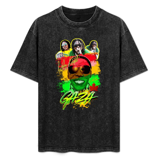 Vybz Kartel  Reggae Gaza Women's Washed Vintage T-Shirt