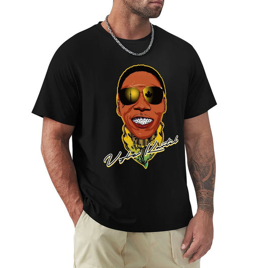 Vybz Kartel Bandana Men's T-Shirt Tees Front Print Design