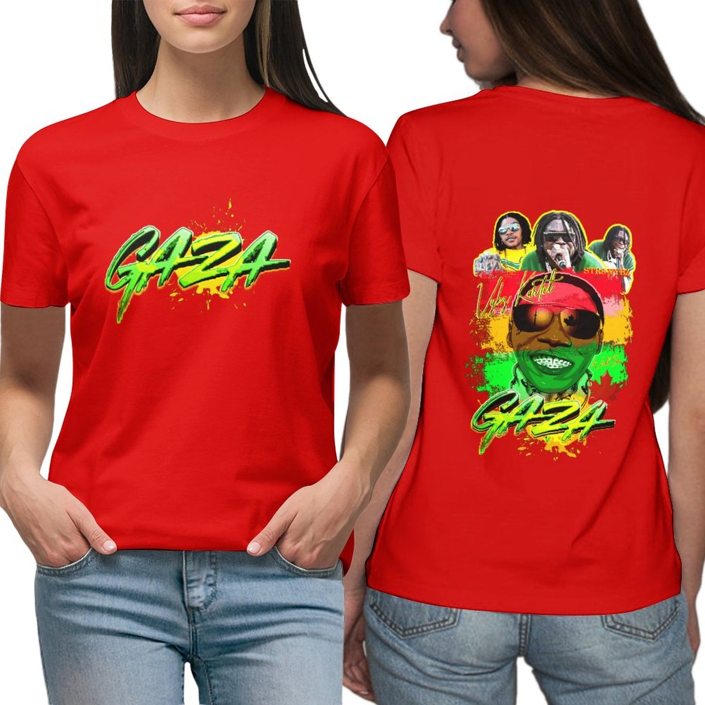 Vybz Kartel Gaza Women Custom Tees All Over Print
