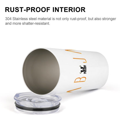 Jab Jab White - Insulated Drinking Cups with Lids 300 m;