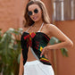 Black Grenada Jab Jab Horns Beach Wrap Skirt