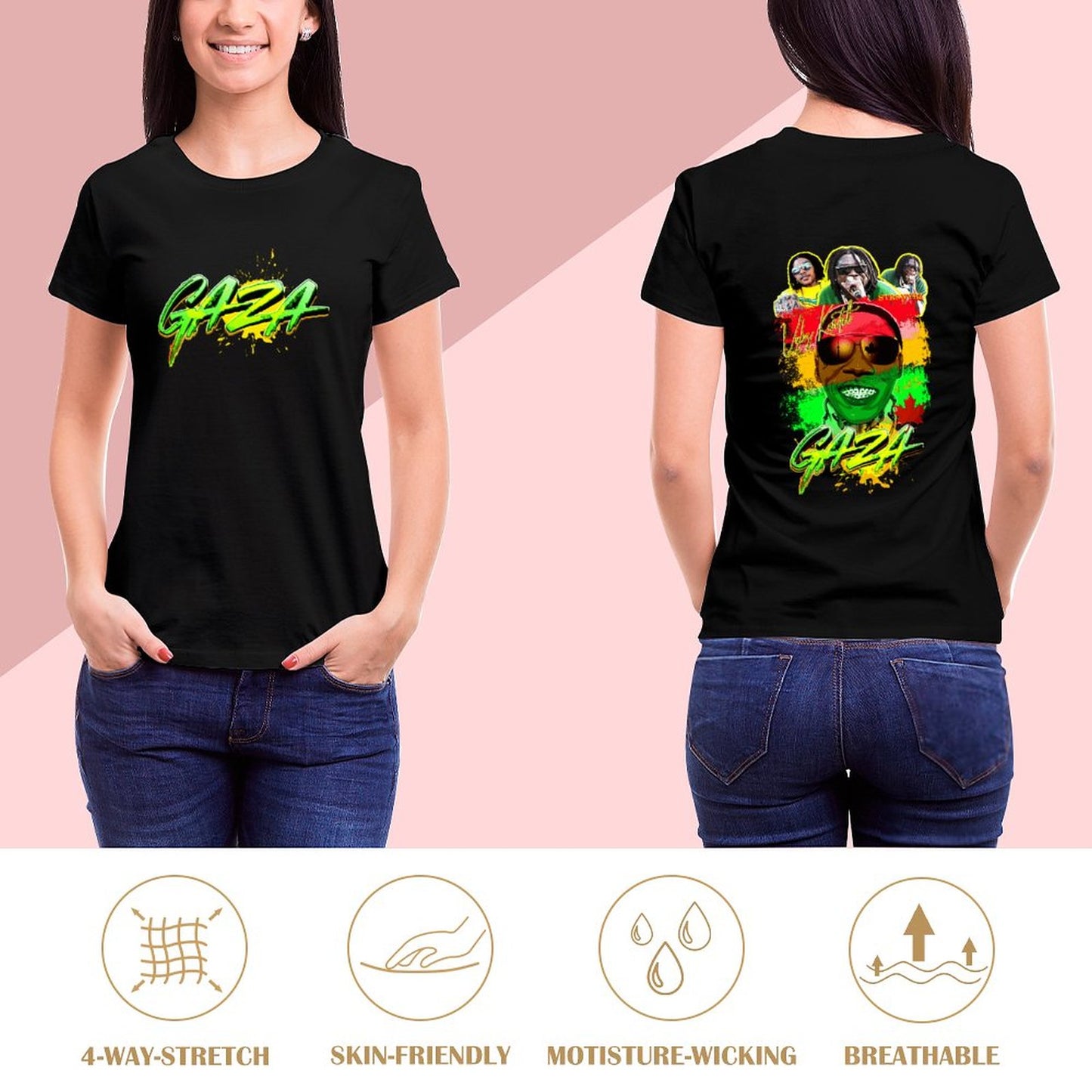 Vybz Kartel Gaza Women Custom Tees All Over Print