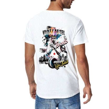 Vybz Kartel Toronto 416 Men Tees with Back Print Designs