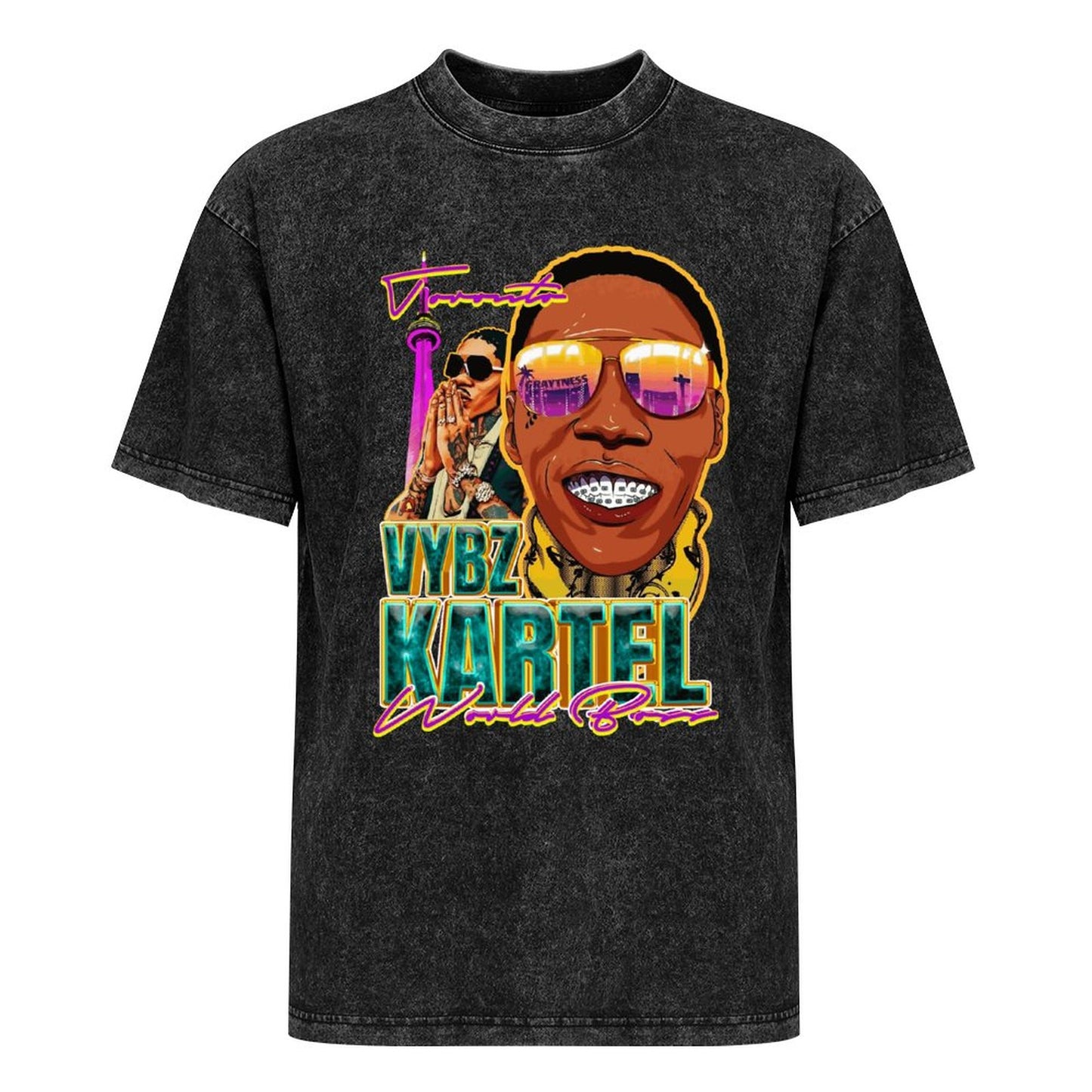 Vybz Kartel Toronto Women's Washed Vintage T-Shirt