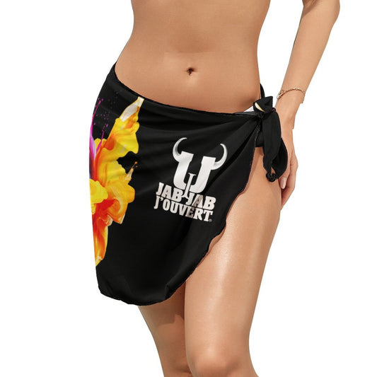 Jab Jab J'Ouvert Black Beach Wrap Skirt