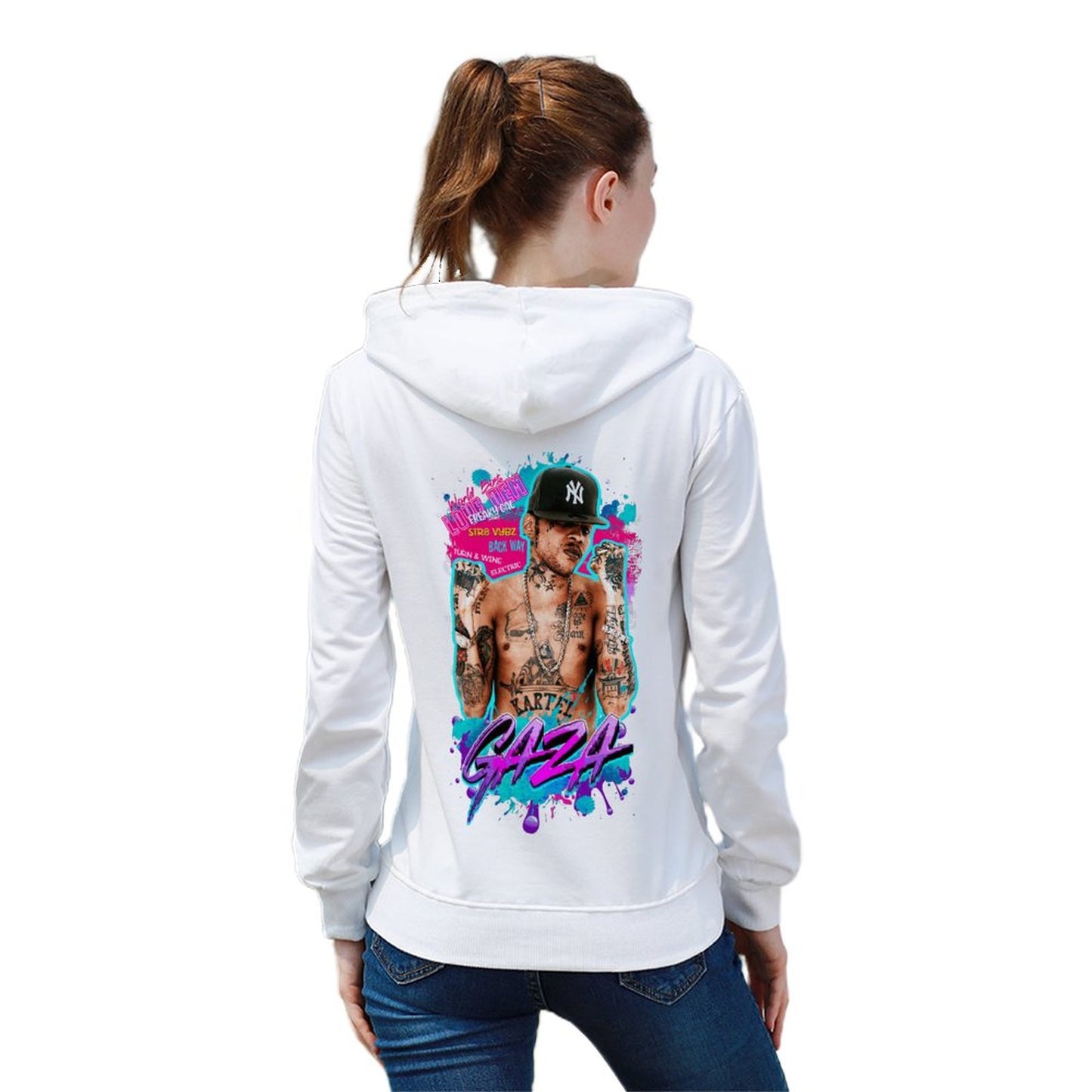 Vybz Kartel Gaza Women's Hoodie with Pocket