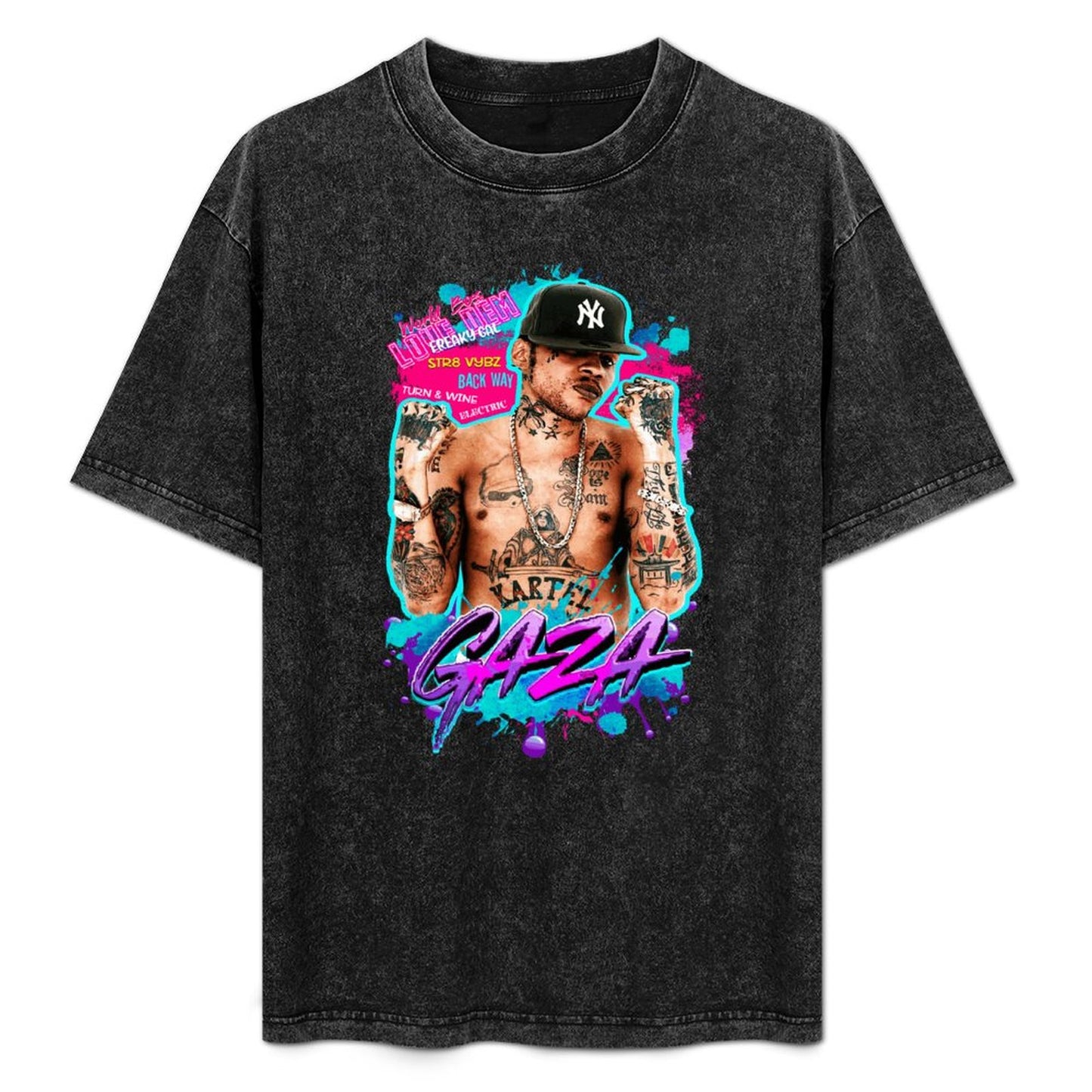 Vybz Kartel Gaza Women's Washed Vintage T-Shirt