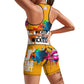 Wicked Jab Yellow 2 Piece Workout Yoga Set