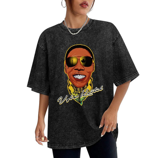 Vybz Kartel Bandana Women's Washed Vintage T-Shirt