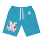 Blue Jab Jab J'Ouvert Athletic Long Shorts