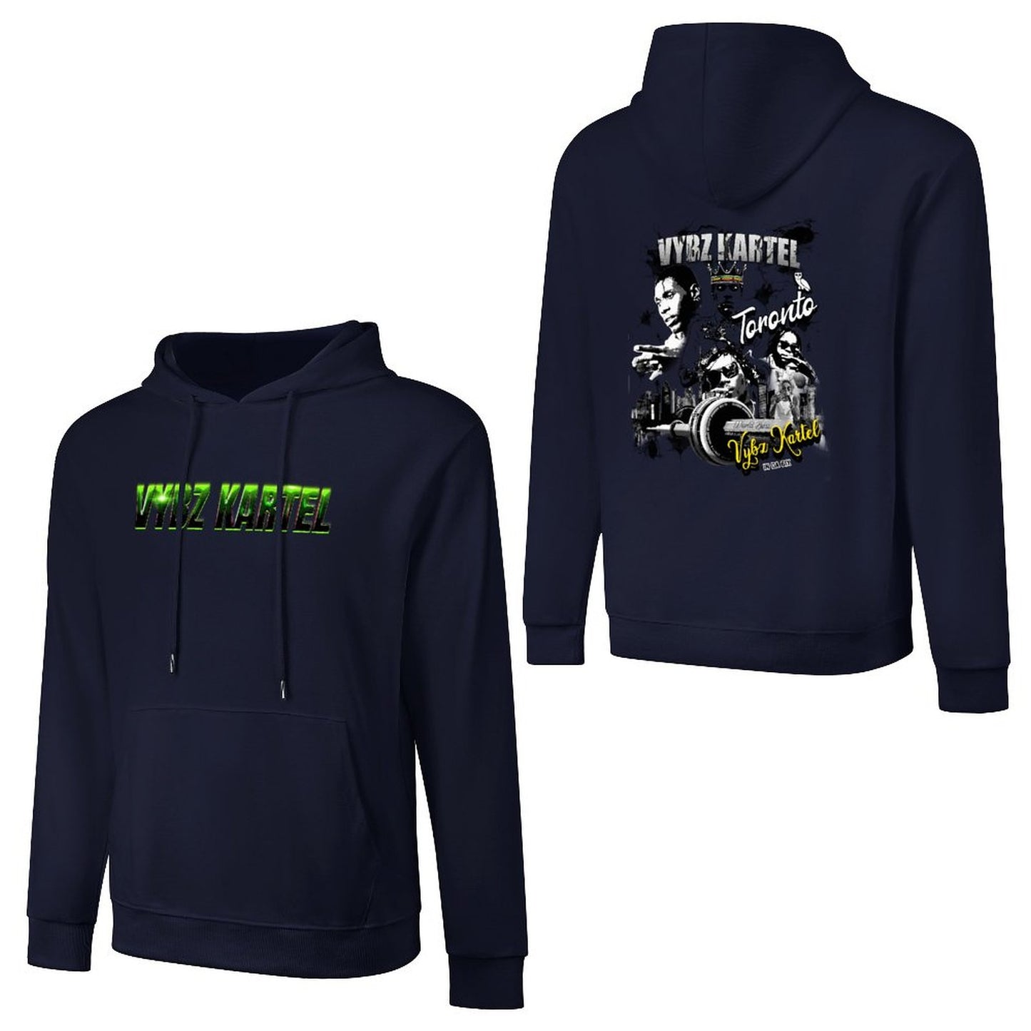 Vybz Kartel Toronto  Men's Hoodie with Pocket