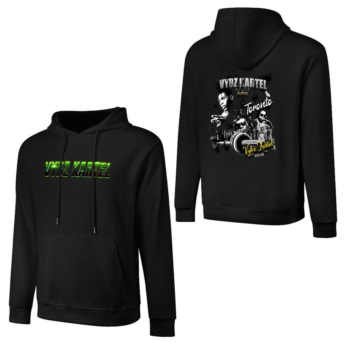 Vybz Kartel Toronto  Men's Hoodie with Pocket