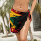 Black Grenada Jab Jab Horns Beach Wrap Skirt